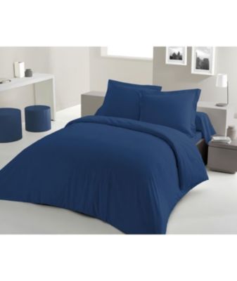 Lovely Home PARURE DE COUETTE - 220x240 cm - 100% COTON Bleu - vue 2