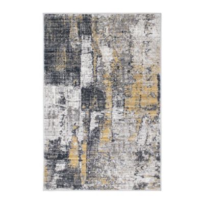 Tapis Izac essuyé jaune L.100 x l.150 cm