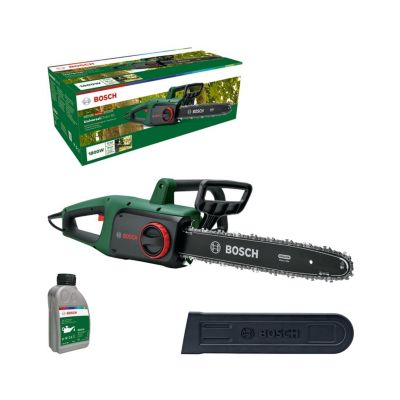 Tronçonneuse Electrique BOSCH 1800W Guide 40Cm + Huile Bricolage Jardin