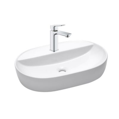 QUICKFIX DICE Mitigeur lavabo, taille M + Vasque à poser Swiss Aqua Technologies 60x40x12,5 cm (BA2-G1018330000-01)