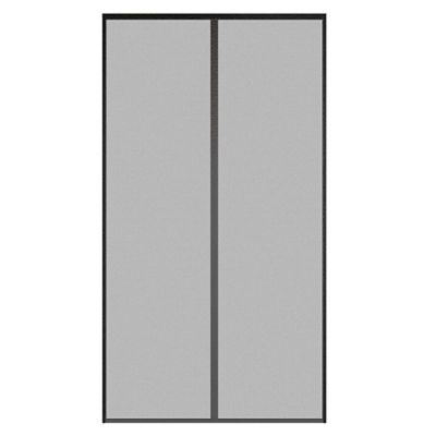 Moustiquaire rideau aimanté noir Kocoon 120 x 220 cm