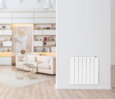 Radiateur connecté électrique à inertie fluide Le Radiateur Français Sobre 1500W