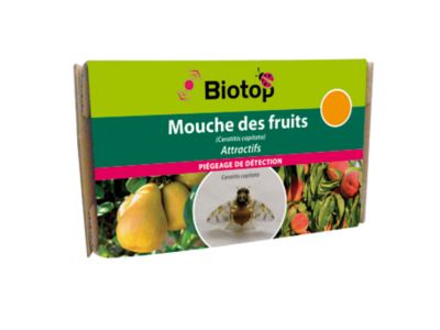 Attractif contre mouche des fruits Biotop (2 capsules)