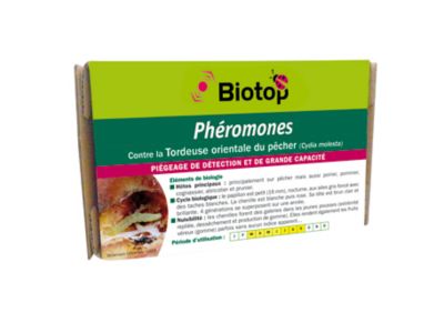 Phéromones contre tordeuse du pêcher Biotop (2 capsules)