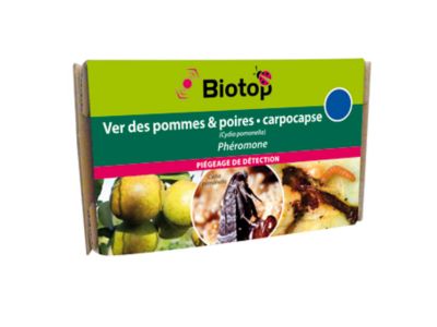 Phéromones contre vers des pommes et poires, carpocapse Biotop (2 capsules)