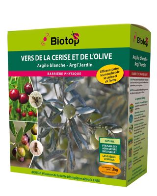 Argile blanche contre vers de la cerise et de l'olive Biotop Argi®Jardin 2kg