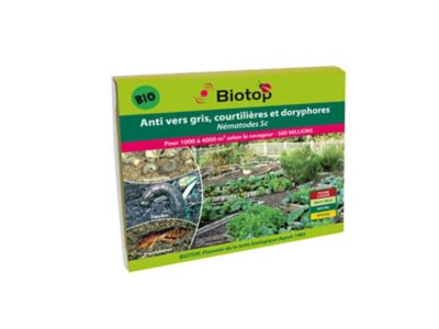 Nématodes Sc contre vers gris, courtilières et doryphores Biotop (500 millions)