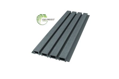 Clin pour bardage composite Greenwall Claire Voie gris - L.2,6 m