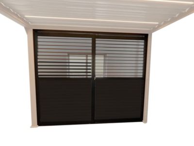 Lot de 2 panneaux coulissants pour pergola Green Outside 3m bois