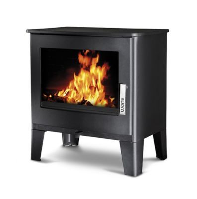 Poêle à bois en fonte Supra Ario noir en fonte 7kW 170m²