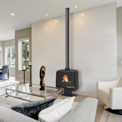 Poêle à bois en fonte Supra Paul sur pied 10kW 150m²