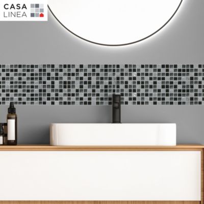 Mosaïque murale Antique classic gris/argent 30 x 30 cm