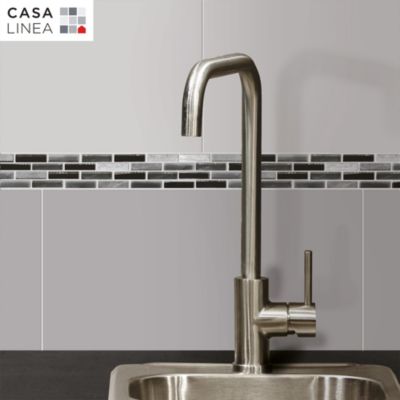 Mosaïque murale Minibrique noir 30,5 x 30,5 cm