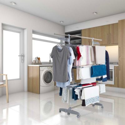 S&eacute;choir &agrave; linge 30m 4 niveaux + accessoires bat-tr-27s