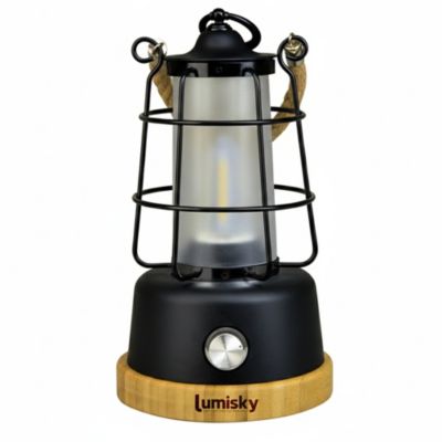 Lanterne sans fil LUMISKY WILDY H23 cm Anse en corde LED chaud et dimmable - vue 2