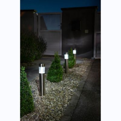 Borne solaire inox GALIX 10 Lumens 8h d'éclairage 1 LED - vue 3