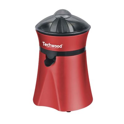 Presse agrumes electrique 1L rouge avec pieds anti-dérapants, Bol verseur translucide gradué - Techwood TPF-35