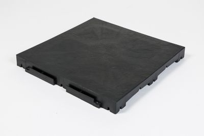 Dalle de terrasse clipsable L. 40 cm x l. 40 cm x Ep. 4,1 cm graphite