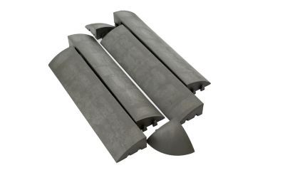 4 bordures et 2 angles pour dalle clipsable graphite