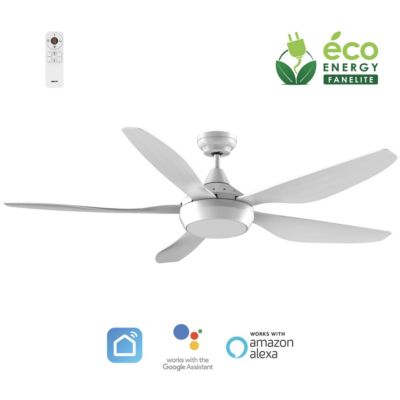 Fanelite Ventilateur de plafond 137 cm ABACO Moteur DC LED dimmable 3 couleurs Wifi & Contrôles vocaux Neuf - vue 4