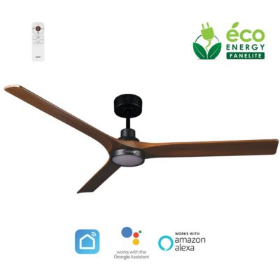 Fanelite Ventilateur de plafond 142 cm et bois INAGUA Moteur DC LED dimmable 3 couleurs Wifi Silencieux Neuf - vue 2