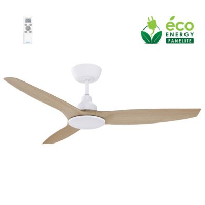 Fanelite Ventilateur de plafond 132 cm et ABS imitation bois FANDC52LNC Moteur DC LED dimmable 3 couleurs 3 pales Silencieux Neuf - vue 3