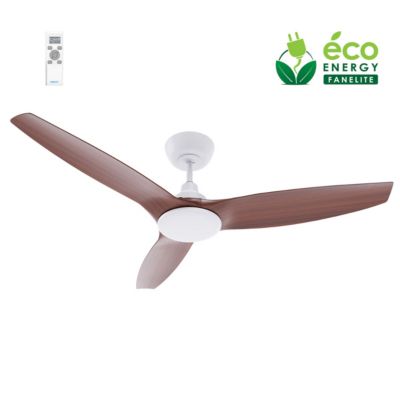 Fanelite Ventilateur de plafond 132 cm et ABS imitation bois FANDC52LND Moteur DC LED dimmable 3 couleurs 3 pales Silencieux Neuf - vue 3