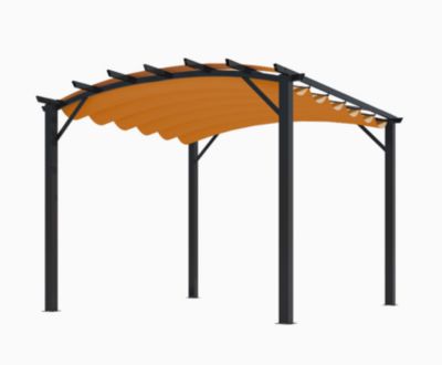 Pergola arche 11.22 m2 rouille Habrita PER 3433 GR