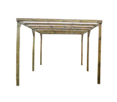 Carport autoclavé 14.99 m2 bois Habrita CAR 3051A2
