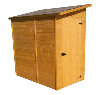 Abri de jardin mural range vélos scooters motos avec porte latérale 223x130x220cm
