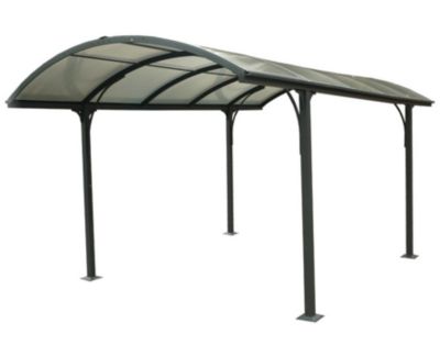 Carport 14.62 m2 gris anthracite Habrita CAR 3048 ALRP