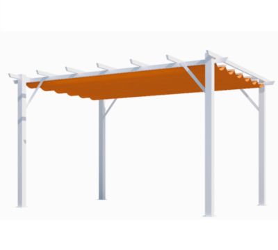 Habrita Pergola autoportante et rouille