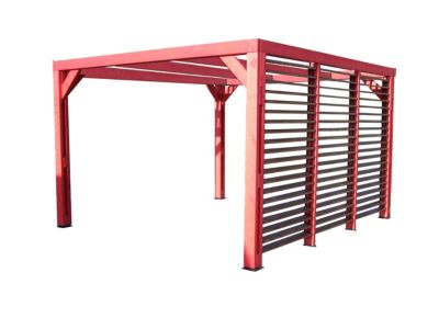 Pergola autoportante manuelle bois Habrita THO3531V 3,41 x 3,13 m