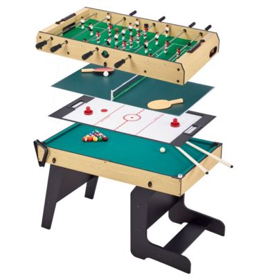 Kangui Table multi jeux pliable 4 en 1 ados - Baby-foot - Billard - Ping Pong - Hockey - vue 5