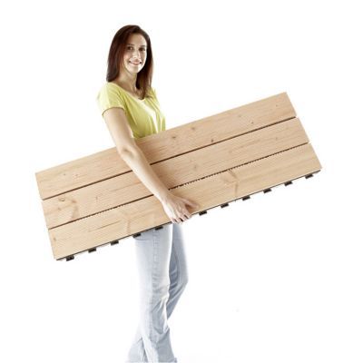 Plancher de terrasse douglas XTILES CROSSOVER L.120 x l. 40 cm