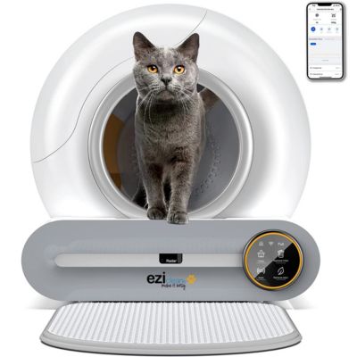 Litière autonettoyante connectée - maison de toilette pour chat eziclean CATBOT K8i