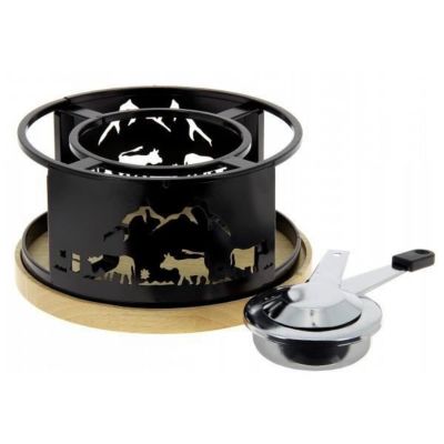 Réchaud à fondue vache noir Tableandcook 3008209F