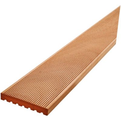 Lame de terrasse en bois exotique bangkiraï L.240 x l.14.5 x ép. 2,1 cm