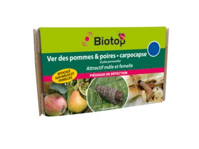Attractif mâle et femelle contre vers des pommes et poires, carpocapse Biotop (1 capsule)
