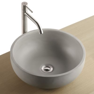 Vasque à  poser carrée béton allégé Kult