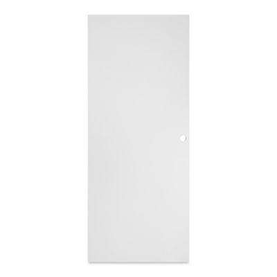 Porte coulissante Exmoor blanc H.204 x l.83 cm