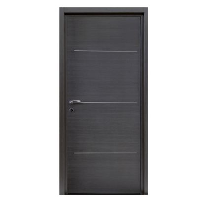 Bloc-porte Triaconta gris H.204 x l.73 cm, poussant droit