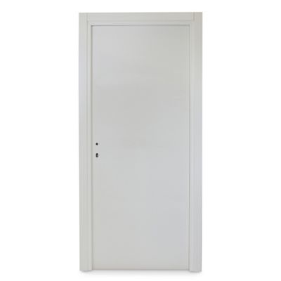 Bloc-porte Summa blanchi H.204 x l.73 cm, poussant droit