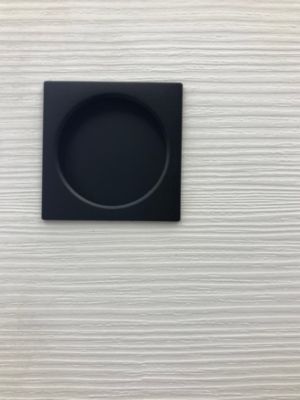 Coquille de tirage carré Neromat noir mat Ø48mm