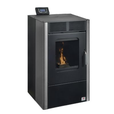 Po?le ? granul?s de bois Bestove Nemo gris et noir 6 KW