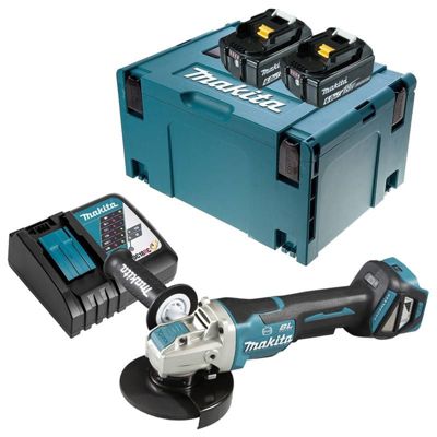 Meuleuse d'angle 18V LXT Ø125mm 2x6 0 Ah en MAKPAC MAKITA DGA519RGJ