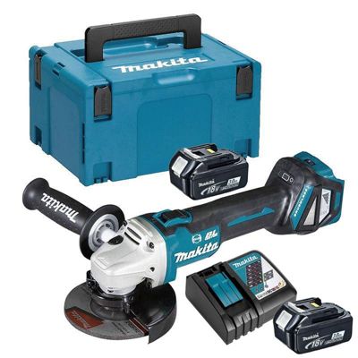 Meuleuse D'Angle MAKITA DGA513RFJ – 18V, 125 mm, 2x3,0Ah, MAKPAC - vue 2