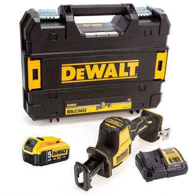 Scie Sabre compacte 18V XR 1x5 0 Ah en TSTAK DEWALT DCS369P1