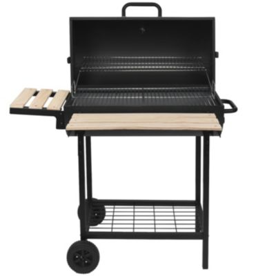 Barbecue À Charbon 76 X 33,5 Cm Avec Chariot Robby – Fumoir Intégré
