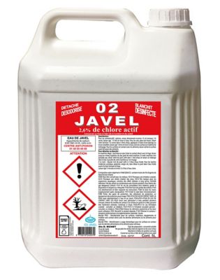 Eau de Javel Ocai 5 L 2,6% de chlore actif